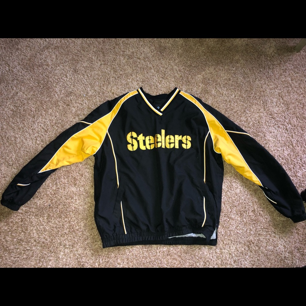 Steelers Windbreaker XL. Never worn, brand new